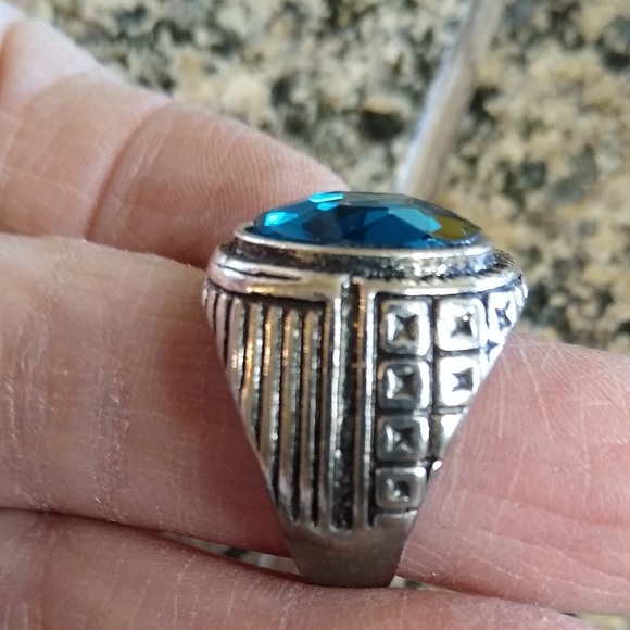 NWT LONDON BLUE TOPAZ MEN'S RING - Picture 2 of 7